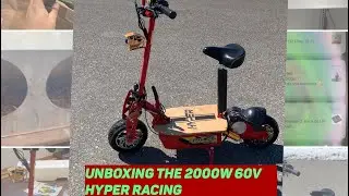 Unboxing the lithium 2000w 60v hyper racing scooter