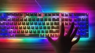 cool rgb mechanical keyboard 108 keys