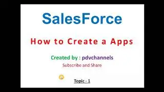 SalesForce  App Creation in Telugu