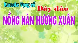 Karaoke vọng cổ NỒNG NÀN HƯƠNG XUÂN - DÂY ĐÀO
