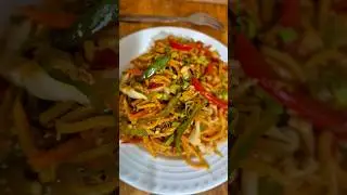 Spicy & Saucy Egg and Chicken Schezwan Noodle | Better Than Outside