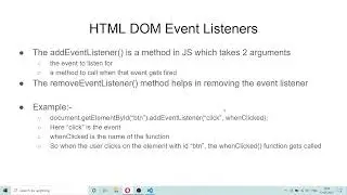 JavaScript Event Listeners | Learn HTML, CSS, JS