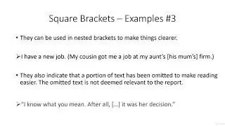 Punctuation   Brackets
