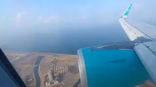 landing time in Jizan airport | before  landing moment in airport