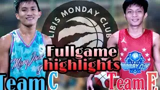 FULLGAME HIGHLIGHTS ( TEAM C VS TEAM E ) LIBIS BASKITBALL MONDAY CLUB SESSON 3 | Sean Patrick