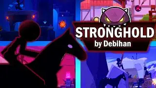 *НОВЫЙ* уровень события &laquo;STRONGHOLD&raquo; от Debihan! | ВДОХНОВЛЕНО STICK WAR! | Geometry Dash