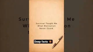 survival taught me everything I need 🫂💌 #quotes #shorts