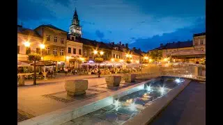 Bielsko-Biała Rynek nocą