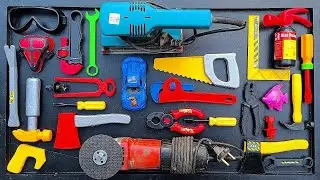 Collection of Repair Tools, Electric Dril, Grinding Machine, Hammer, Screwdriver, Nail Gun