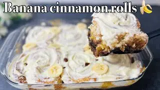 These Banana Cinnamon Rolls Will Change Breakfast FOREVER! 🍌✨