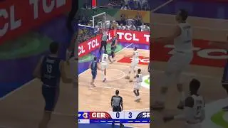 Nikola Jovic takes the ball coast to coast for a Slam Dunk #serbia #nba #basketball #fiba #worldcup