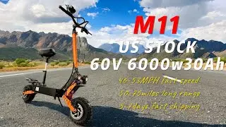 US Ready Stock M11 60v 6000w 30ah electric scooter  #scooter #electrical #usstocks