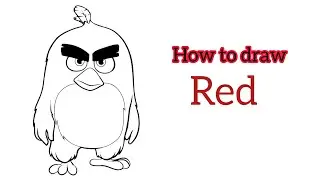 How to draw Red / The Angry Birds Movie
