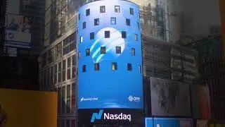 Celebrating Empower listing on Nasdaq NY tower 2022