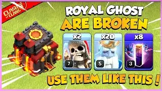New Royal Ghost Bat Attack is Broken!! | Best Th10 Attack Strategy - Clash of Clans