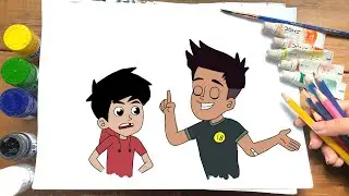 How To Draw Chikoo Aur Bunty With Easily ||dendendoxy||