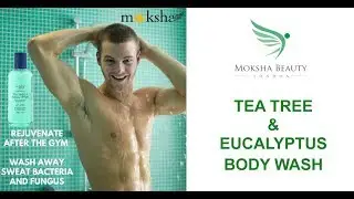 Moksha Beauty Body Wash / Shower Gel - Tea Tree and Eucalyptus, Made in U.K.
