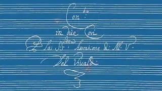 VIVALDI | Concerto in due Cori per l'Assontione di Maria Vergine | RV 581 in C major | Manuscript