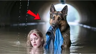 Neighbors Catch Stray Police Dog With Crying Girl Underground, The Truth Left Them Speechless