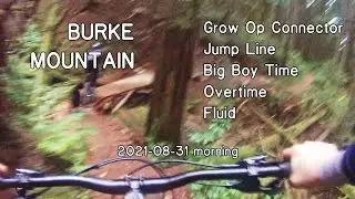 Burke Mountain ❱ Grow Op, Jump Line, Big Boy Time, Overtime, Fluid ❱ Downhill Mountain Bike POV