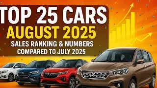 Top 25 Selling Cars August 2025 Compared To July 2025 | Top Selling Cars In India