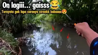 perdana mancing lagi‼️akhirnya langsung strike wader babon gaiss//mancing di sungai kalipunden 