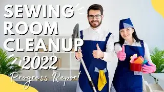 Progress update on cleaning up my sewing room | DECLUTTER CHALLENGE