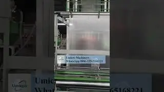 ABC three layer co extrusion blown film machine, pe heat shrink film in production #heat shrink film