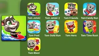 Talking Tom Jetski - Gameplay Walkthrough (iOS,Android)