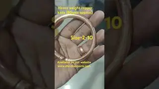 Heavy copper kada bracelet