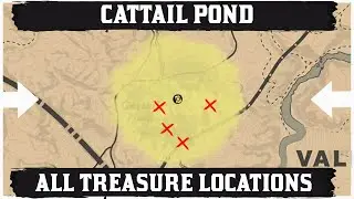 ALL Cattail Pond Treasure Map Location