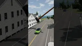 That Blue Car flipped like Speed (In Slow-Mo) 💀 #beamngdrive #car
