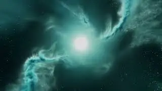 Green Nebula Cosmos | 4 Hours Sleep Study Relaxing Ambient Background (space music)