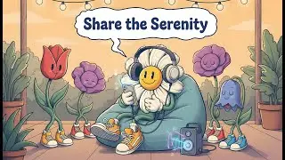 Let this anthropomorphic flower unwind you in a digital dreamscape 🎧 Chillstep Vibe 2025 / Ｃｈｉｌｌｓｔｅｐ