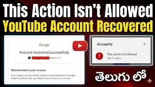 This action isn't allowed in youtube Sign  in 2026 || How To Recover Terminated YouTube Channel 