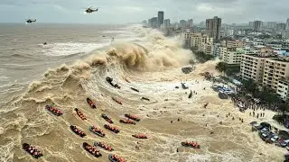 TSUNAMI 2025: 45-METER WALL OF WATER DESTROYS Thailand &mdash; Entire Islands SINK | Disaster Movie