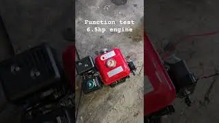 Test of 6.5hp Eberth engine #diy #garage #workshop
