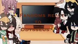 ✨Fandoms react to Odysseus pt3// other half// Pumpkininnit16✨