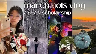 ASEAN scholarship diaries: march hols😎| MBS, artscience museum, song covers!