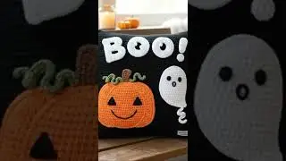 EASY Halloween Crochet Pillow Pattern (FREE)| Amigurumi Pumpkin & Ghost Cushion Tutorial #myhandmade