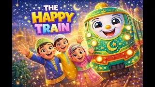 The Happy Train 🚆 | Islamic Kids Song & Muslim Cartoon | Learninng Nasheed for Kids