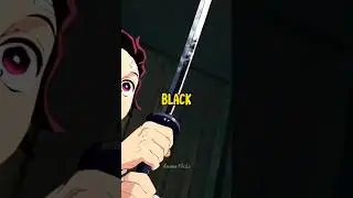 Why Tanjiro's Sword is black ?🤔#demonslayer #demonslayerseason3 #shorts #tanjiro