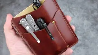 EDC pouch  EDC pocket organizer LEATHER personalized Men Leather EDC Organizer Sheath #edc #edcgear