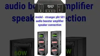 Stranger pbt 501 audio booster mono amplifier speaker connection 12 inch top #dj #djsetup #minidj