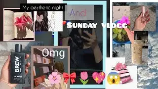 Night + sunday study vlog 🌸 Full study vlog as a 7th grader 🫰📸make sure you like my vlogs ☺️