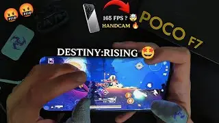 FIRST LOOK: POCO F7 DESTINY:RISING TEST 🤯 HANDCAM AND ULTRA SMOOTH GAMEPLAY 🤩🔥
