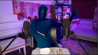 ASMR 💚 💫 STARRY CREATURE FROM THE OCEAN 💫 WATER SOUNDS 💫 HYPNOTIZING VISUALS💫 whispering 💫 sleep FUN