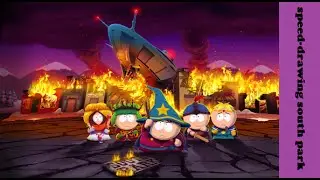 SPEED-DRAWING, south park le baton de la v&eacute;rit&eacute; #1