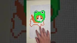 cute pixel art!?#pixel #pixelart #cute #cat #drawing