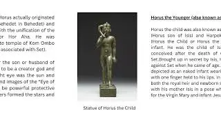 All About Ancient Egypt - Horus the Elder & Younger